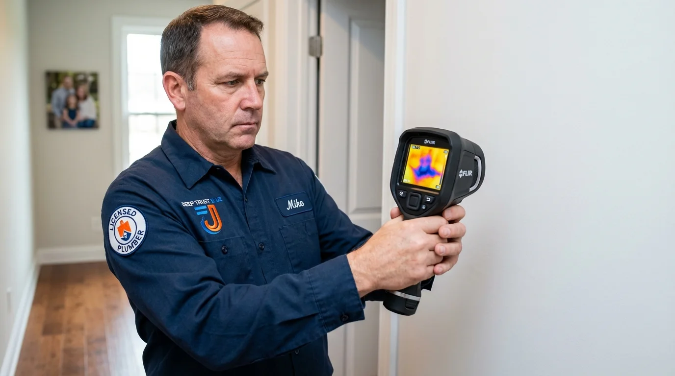 Thermal imaging leak detection by Johns Plumbing LLC in Gurabo